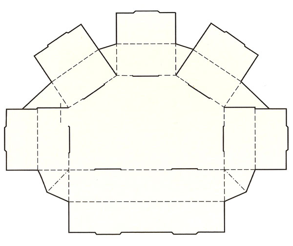 多邊形盤式盒結(jié)構(gòu)展開圖