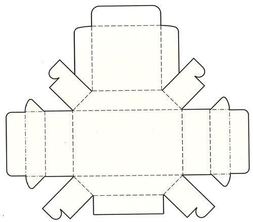 梯形帶蓋盤式結(jié)構(gòu)盒模切展開圖